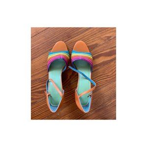 Rainbow 70's Heels